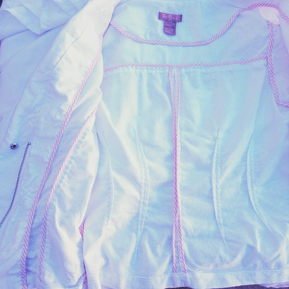 Twenty One Cotton & Linen Quarter Sleeve Jacket - Picture 3 of 8